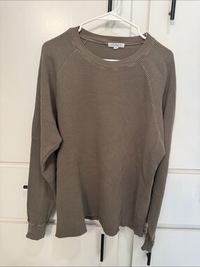 Lady White Co. Men’s Waffle-Knit Crewneck Sweater - Taupe Brown